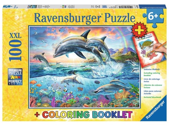 Puzzle RAVENSBURGUER XXL Delfines (100 Piezas)