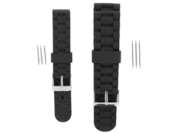 2 Pares De Correas De Silicona Para Reloj Con Cierre De Hebilla, 16 Mm Y 20 Mm, Accesorio Deportivo.