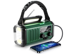 Rádio Emergência Digitallab 10000 Mah, Adecuado Para Situaciones De Emergencia En Interiores Y Exteriores (verde)