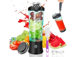 Licuadora portátil de 20 oz, recargable por USB C, pequeña licuadora sin BPA para cocina, viajes, deportes, comida para bebés, color negro