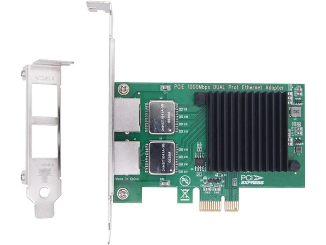 Tarjeta Ethernet Gigabit I350t2 10/100/1000 Mbps Pcie 1x A 2x Para Redes De Servidores