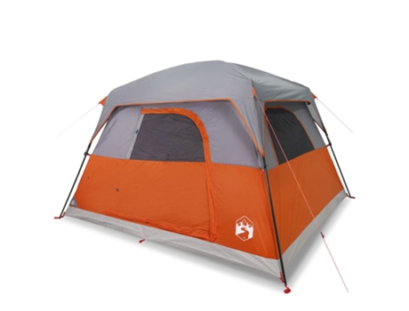 Tienda de campaña para 4 personas VIDAXL impermeable naranja