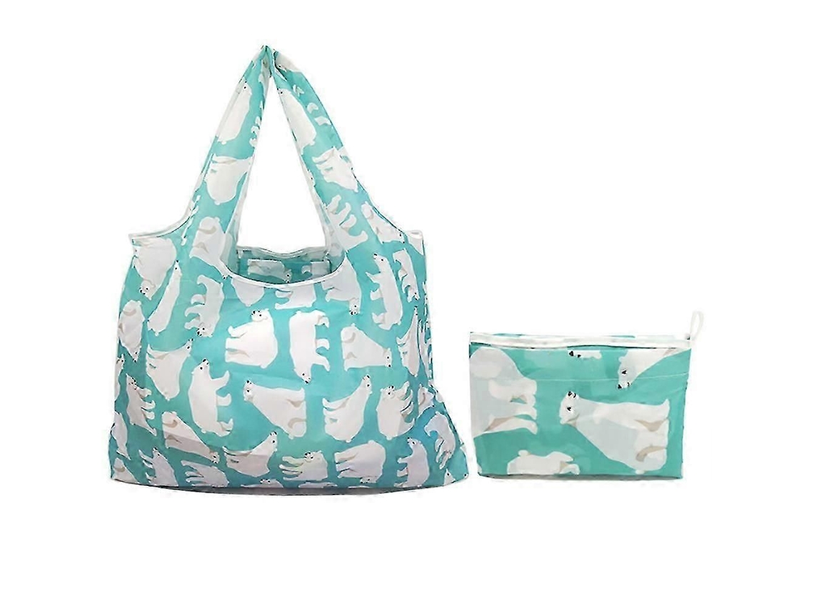 Bolsa de compras plegable de 18.5 * 27.6'', bolsa ecológica plegable para perros, bolsa reutilizable para mujer GOKOCO