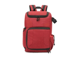 Mochila fotográfica multifuncional impermeable y extraíble Cuich (roja)