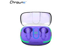 Auriculares Inalámbrico Chrouns Carga Inalámbrica Estéreo La Yizhood Bluetooth Morado