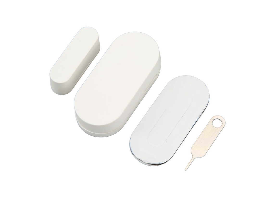 Yncm2026-sensor Magnético Inalámbrico Para Puerta Y Ventana Con Alarma Inteligente, Sensor De Alarma Detectador, Montaje Adhesivo Con Batería Botón