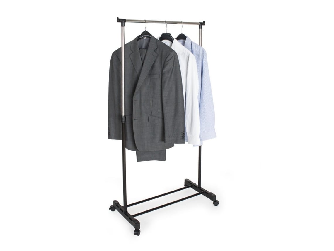 Perchero Colgador Percha Ropa Metálico Con Ruedas de Altura Ajustable MSV