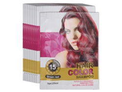 Shampoo Temporário De Cor Para Cabelo Rápido Ferramenta De Tintura (castanho-vermelho)