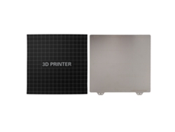Placa de construcción y adhesivo para cama caliente de impresora 3D de 220 mm, color negro y dorado claro