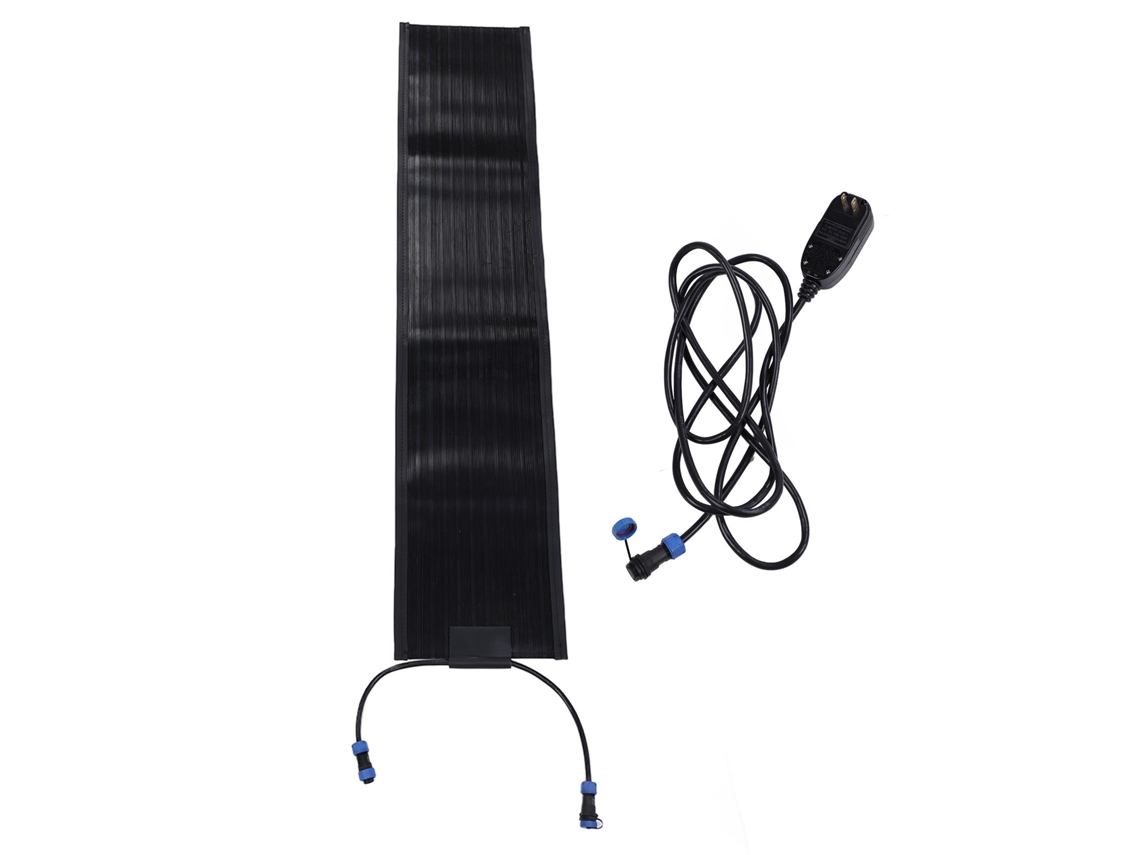 Esterilla eléctrica de goma impermeable para derretir nieve, 100 W, rápida y eficiente.