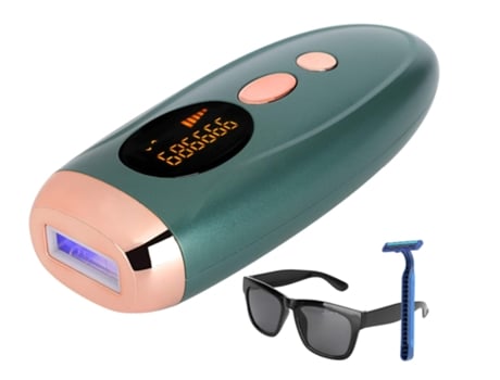 Depiladora de luz IPL 999.000 flashes, permanente sin dolor, dispositivo profesional de sistemas de depilación, para piernas cara cuerpo (verde) CH...