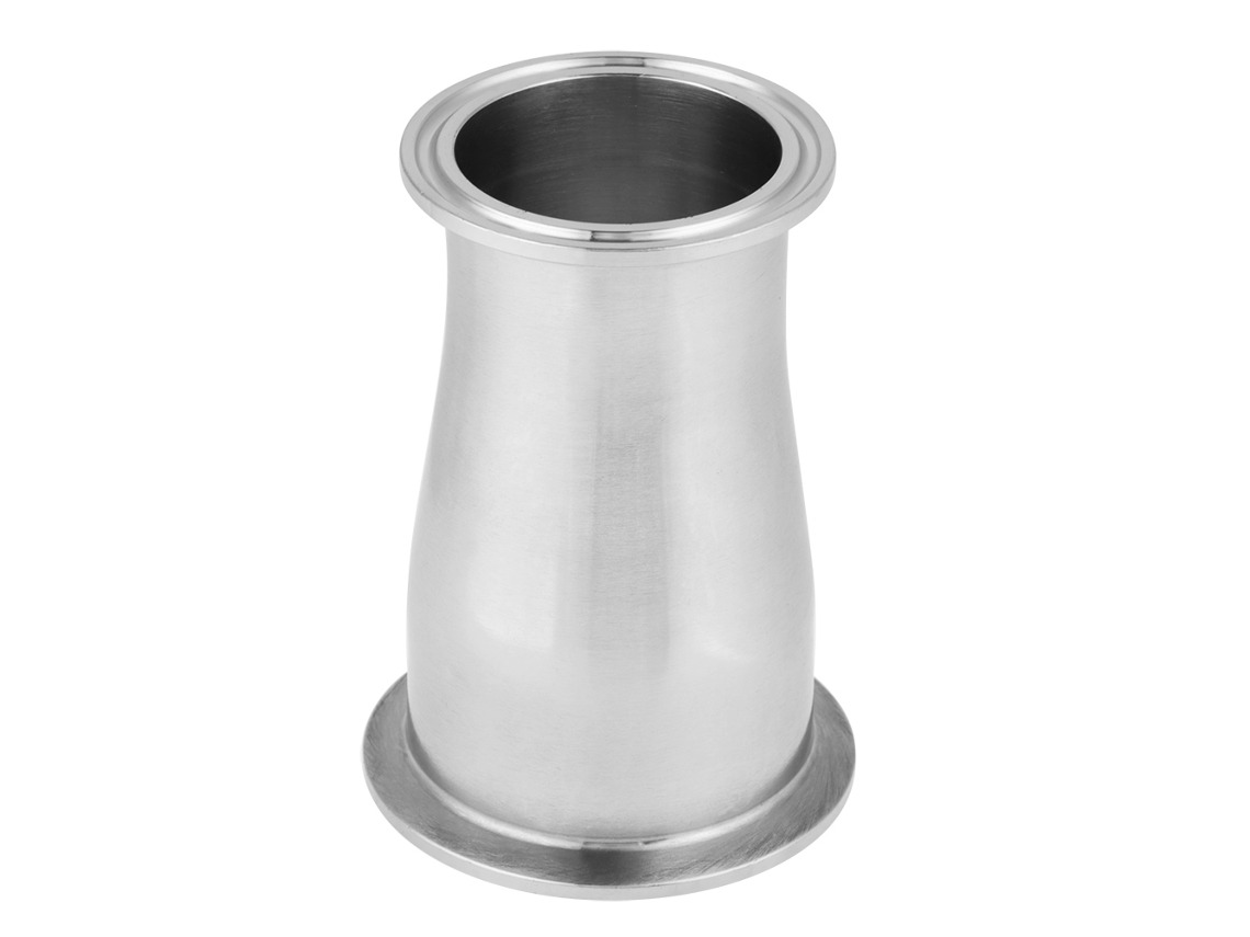 Reductor Concentrador De Tubo De Acero Inoxidable Ss304 Con Buje Y Adaptador De 76 Mm X 51 Mm.