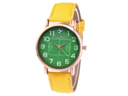 Reloj De Cuero Lichera Unisex Impermeable De Cuarzo Para Mujer Y Hombre (amarillo)