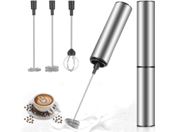 Espumador De Leche Eléctrico Con Doble Batidor, Recargable Por Usb.