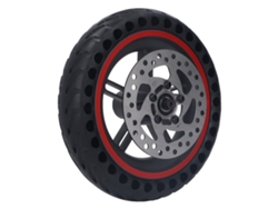 Rebe-asamblea De Rueda Trasera Para Patinete Eléctrico Xiaomi Pro Pro2 M3 Neumático Celular Freno De Disco 120mm Rojo