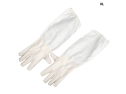 Guantes Antipicadura Para Abejas Con Mangas Largas Puño Elástico Herramienta De Protección Para Apicultores Talla Xl Blanco