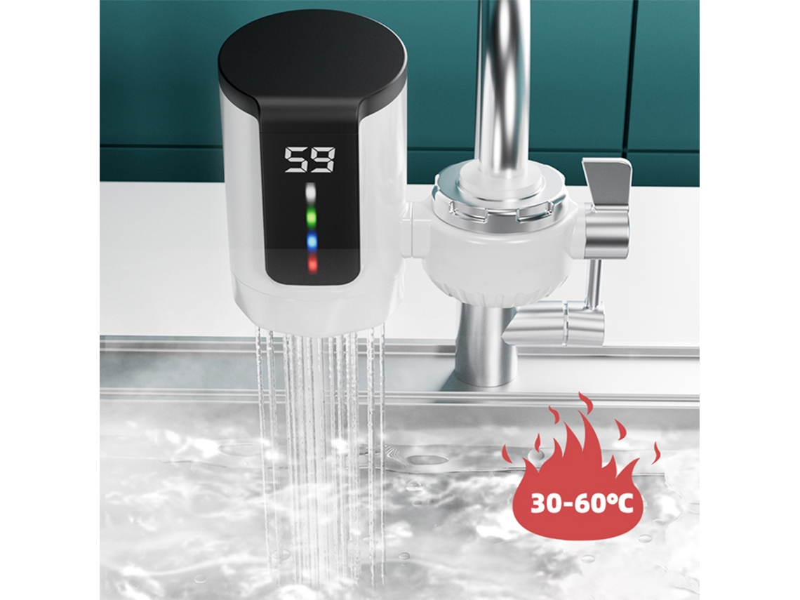 Ducha eléctrica sin instalación con pantalla digital dinámica