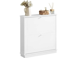 Zapatero  SOBUY (Blanco - 76x18x78 cm)