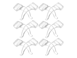 Rosewell - Paquete de 10 soportes antideslizantes para gafas (silicona transparente y duradera)