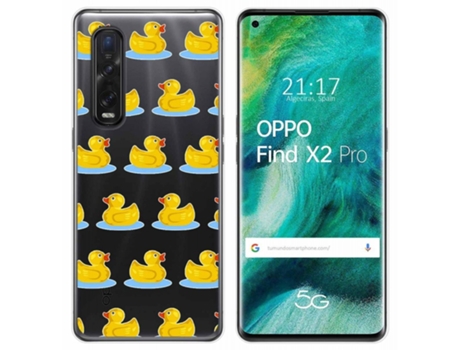 Carcasa Oppo Find X2 Pro TUMUNDOSMARTPHONE Dibujos Transparente