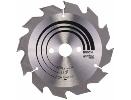 Disco de Sierra Circular BOSCH Optiline Madera 150x20/16x2.4 mm - 12