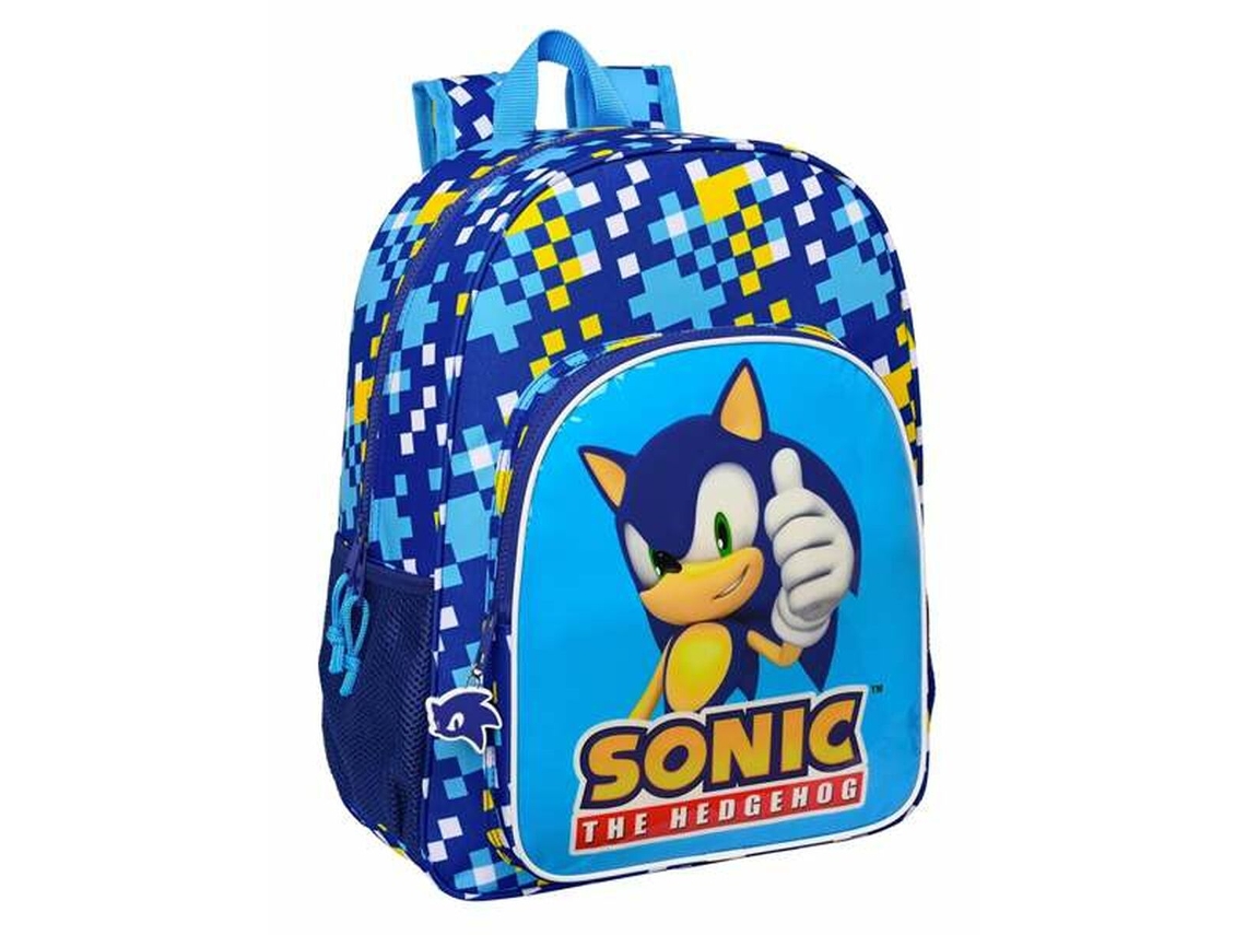 Mochila Escolar Sonic 33 x 42 x 14 cm Azul