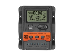 Controlador De Carga Solar Lcd 2 Salidas Usb Regulador Pwm 12v 24v 30a 390w 780w