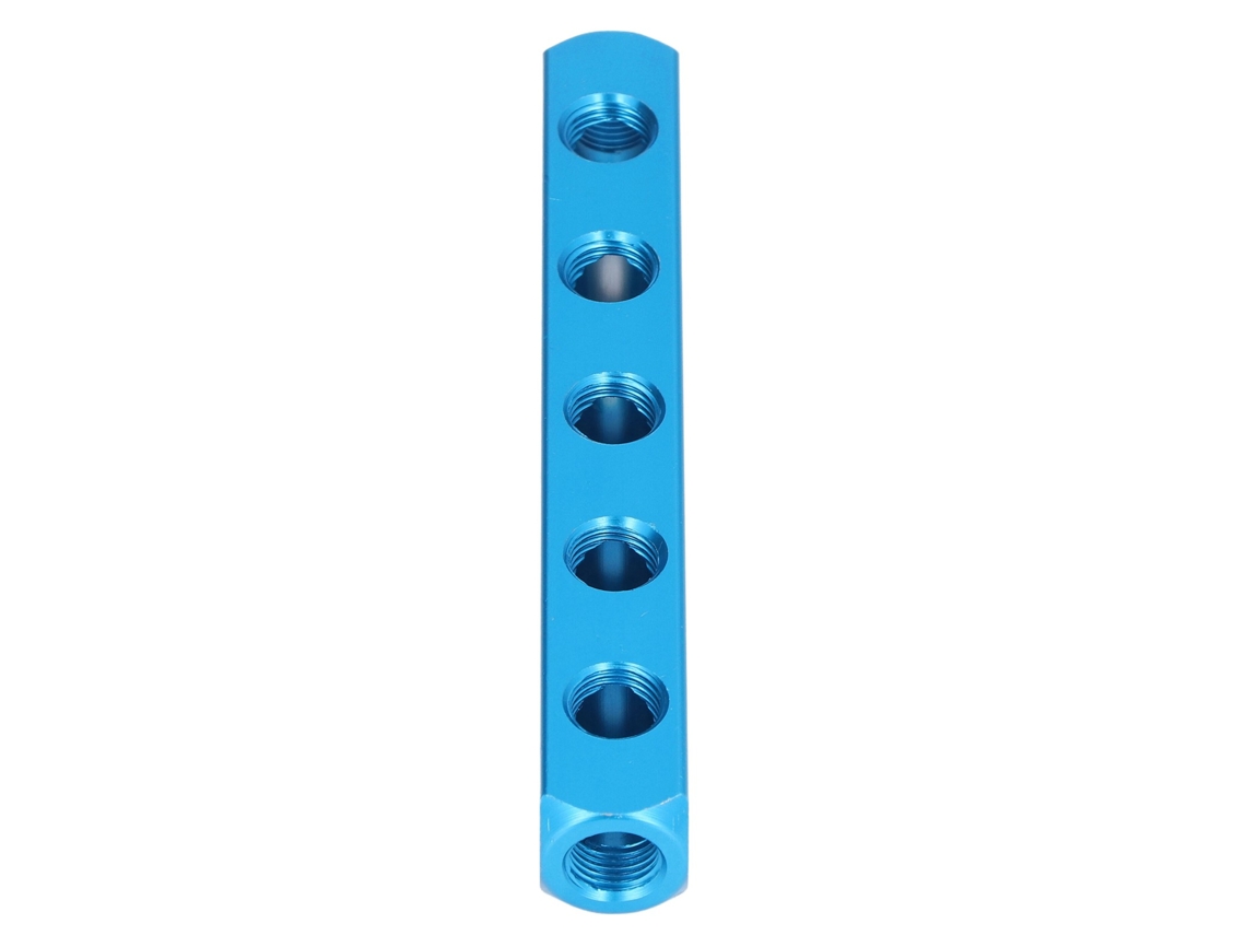 Bloque Colector Neumático Divisor De Aluminio Para Equipos De Automatización Al-5