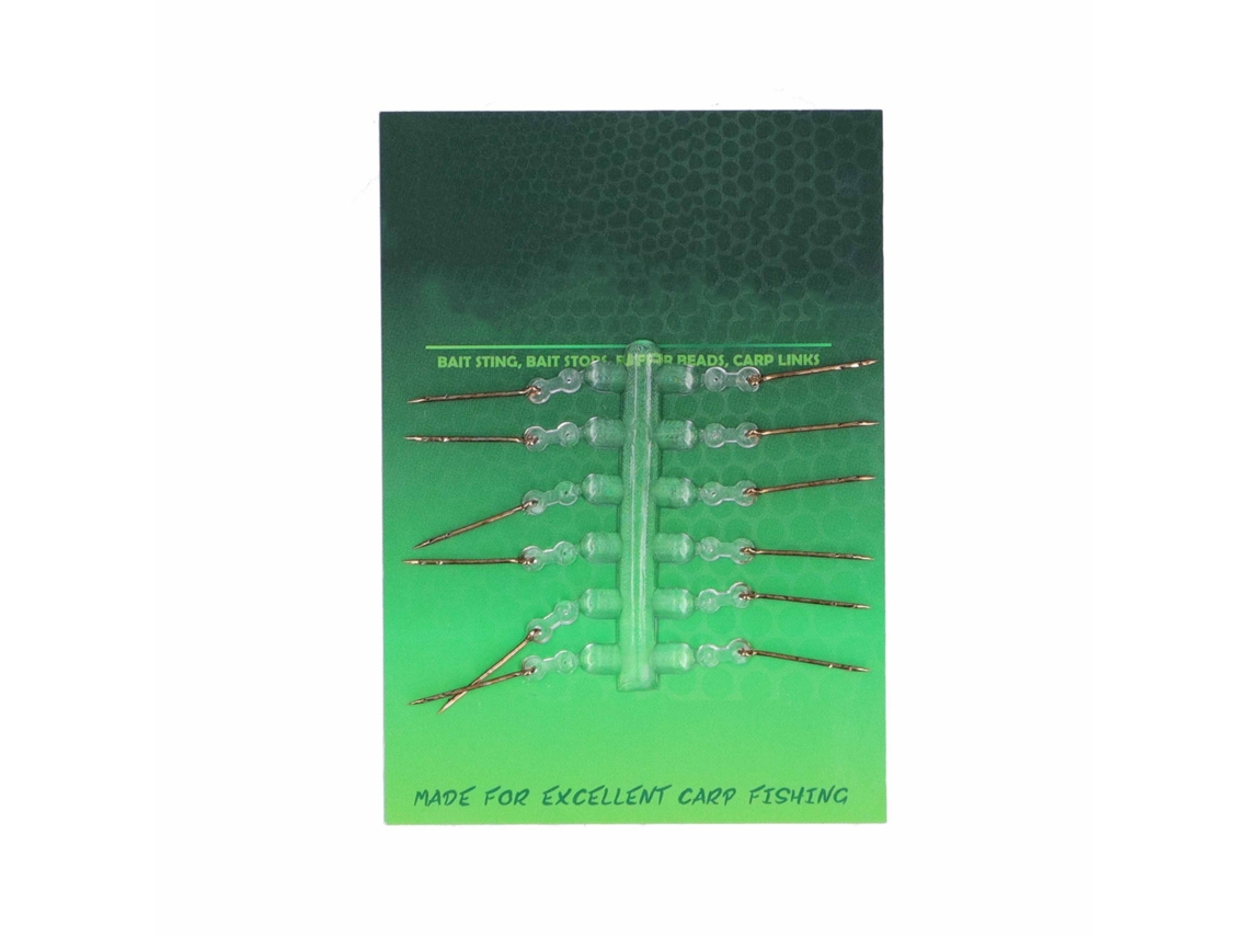 Aguja Para Señuelos De Pesca Con Anillo De Silicona, Punta Para Cebo, Anzuelo Para Señuelos, Accesorios De Pesca, 15 Mm