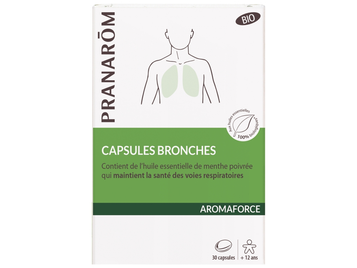 Aromaforce Cápsulas Bronquios Bio 30 Cápsulas PRANARÔM
