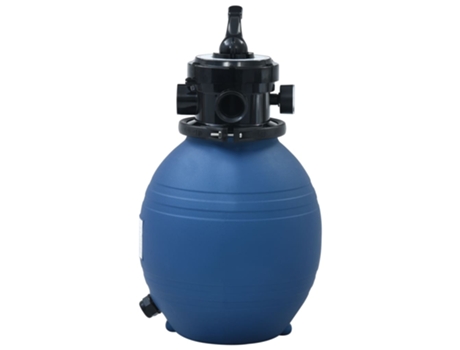 MAISON EXCLUSIVE Filtro de arena piscina con válvula de 4 posiciones azul 300 mm