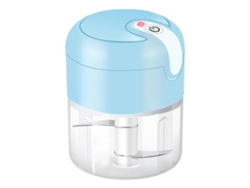 Picadora De Ajo Eléctrica De 1 Taza, Mini Procesador De Alimentos Inalámbrico Con Carga Usb Y Acero Inoxidable 304 (azul)