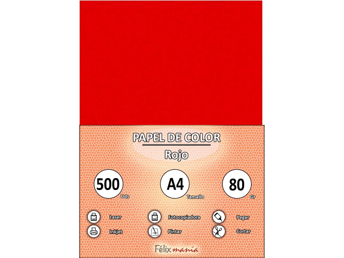 80Gr A4 Red 500 Hojas