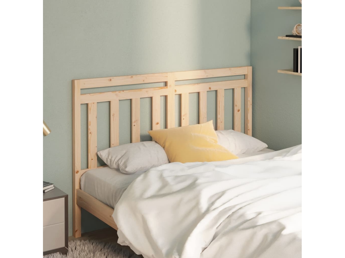Cabecero De Cama Madera Maciza De Pino 146x4x100 Cm