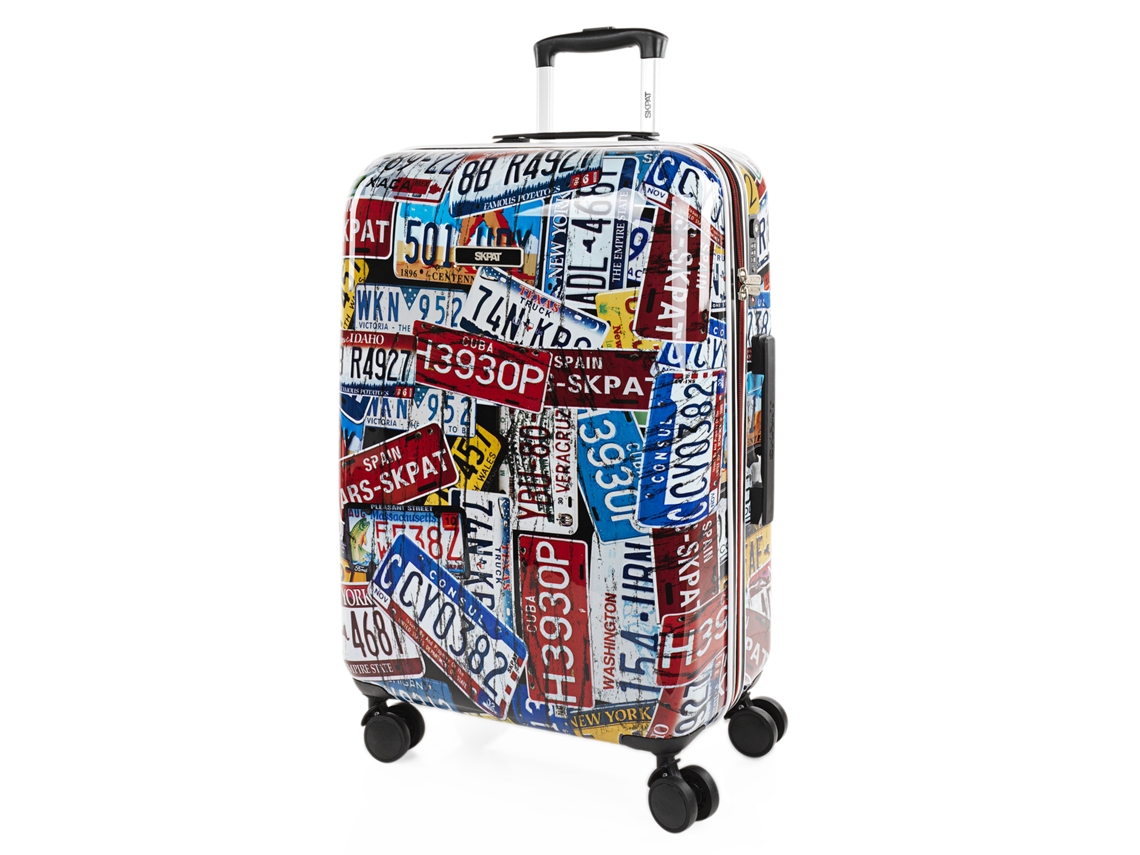 Maleta de viaje mediana SKPAT City negra (44 x 67 x 24 cm, 65 l)