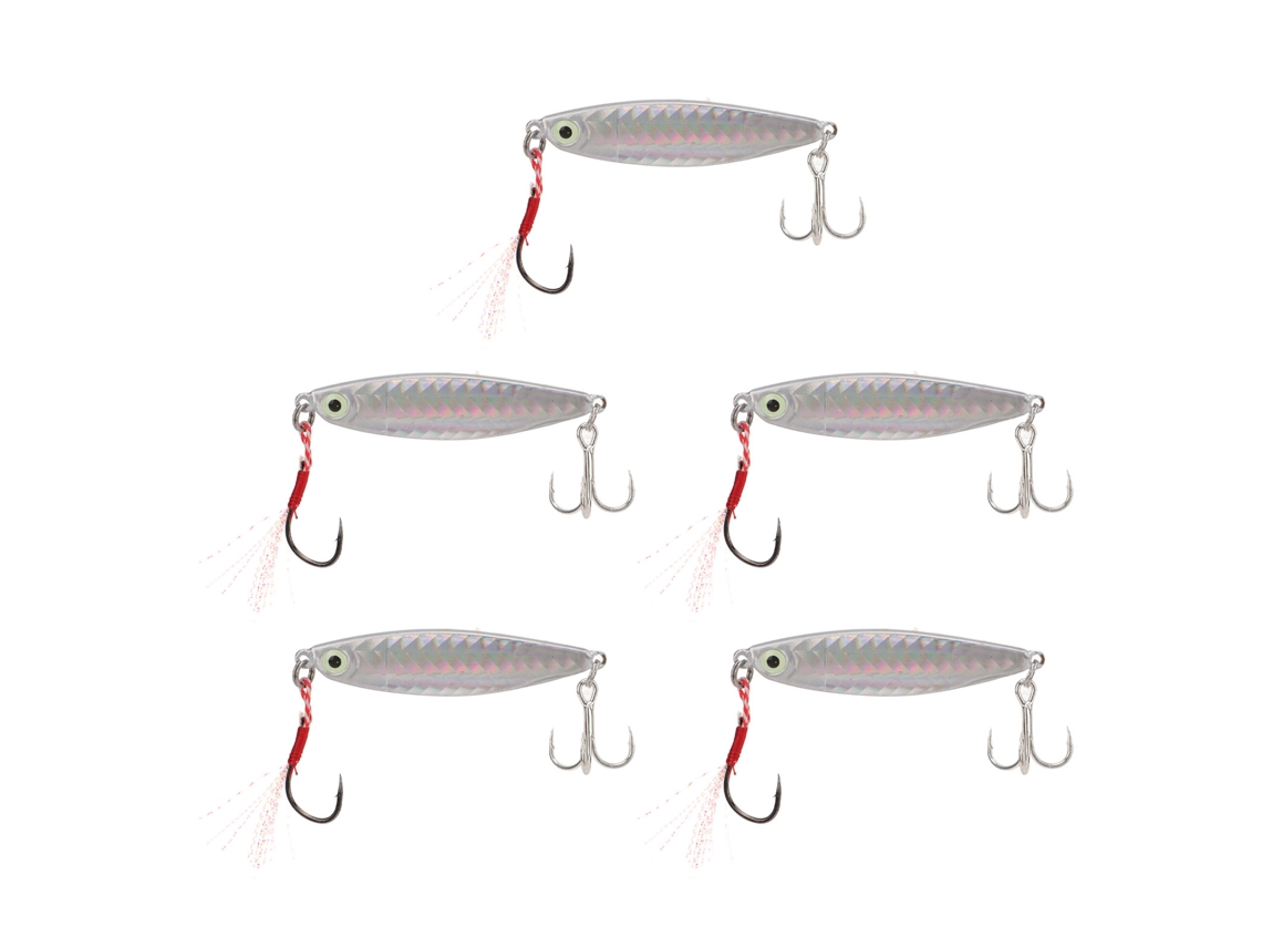 2026rebe-5pcs 20g Vib Cebo De Pesca Metalico Vib Duro Artificial Cebo Falso Plata