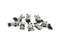 2026-8 Portavasos De Cerámica Blanco Y Negro En Forma De Panda Para Decoración Hogar Y Uso Cotidiano