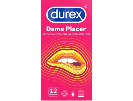 Preservativos DUREX CONDOMS Dame Placer (12 Unidades)