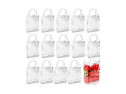 Bolsas de PVC transparentes reutilizables, 40 unidades, para fiestas.