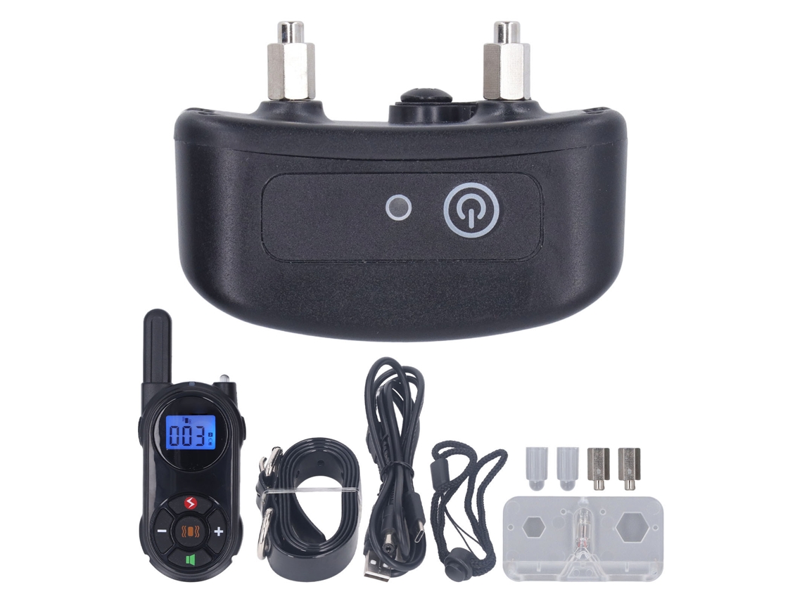 Collar De Adiestramiento Inalámbrico Para Perros Con Mando A Distancia, Resistente Al Agua (ipx7), Recargable, Con Pitido Y Vibración, Alcance De 300 M.