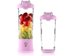 Licuadora Portátil De 20Oz, Taza Exprimidora De Frutas Pequeña Recargable Por Usb-C, Sin Bpa Para Cocina, Viajes, Deportes CHRUI Púrpura