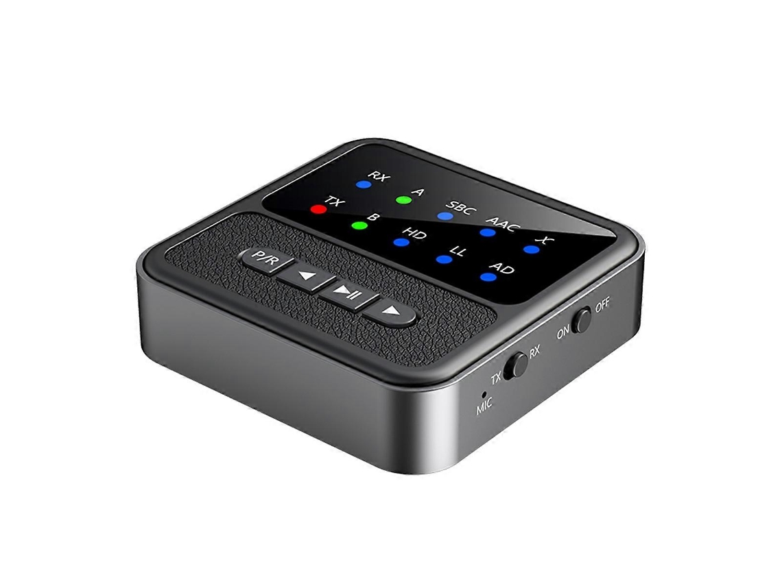 Transmisor y receptor de audio Bluetooth 5.4 Adaptador 2 en 1 Transmisor y receptor de audio para aeronaves Rosewell