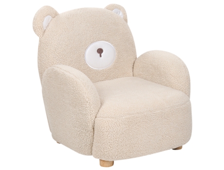 Silla para niños Bear Forma Beliani Boo Cream