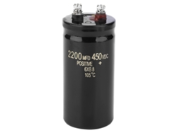 Condensador Electrolítico De Tornillo 450v 2200uf Capacitor Electrolítico De Aluminio