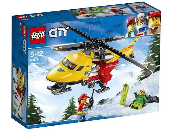 LEGO City: Helicóptero ambulancia - 60179 (Edad Mínima: 5 - 190 Piezas)