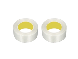 2 piezas de cinta de fibra de vidrio resistente a altas temperaturas con adhesivo fuerte para embalaje, sellado y fijación.