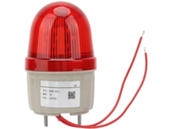 Luz estroboscópica LED de 220 V CA/3 W, luz de advertencia con destellos, luz de alarma, fijación con tornillos, diámetro 75 mm