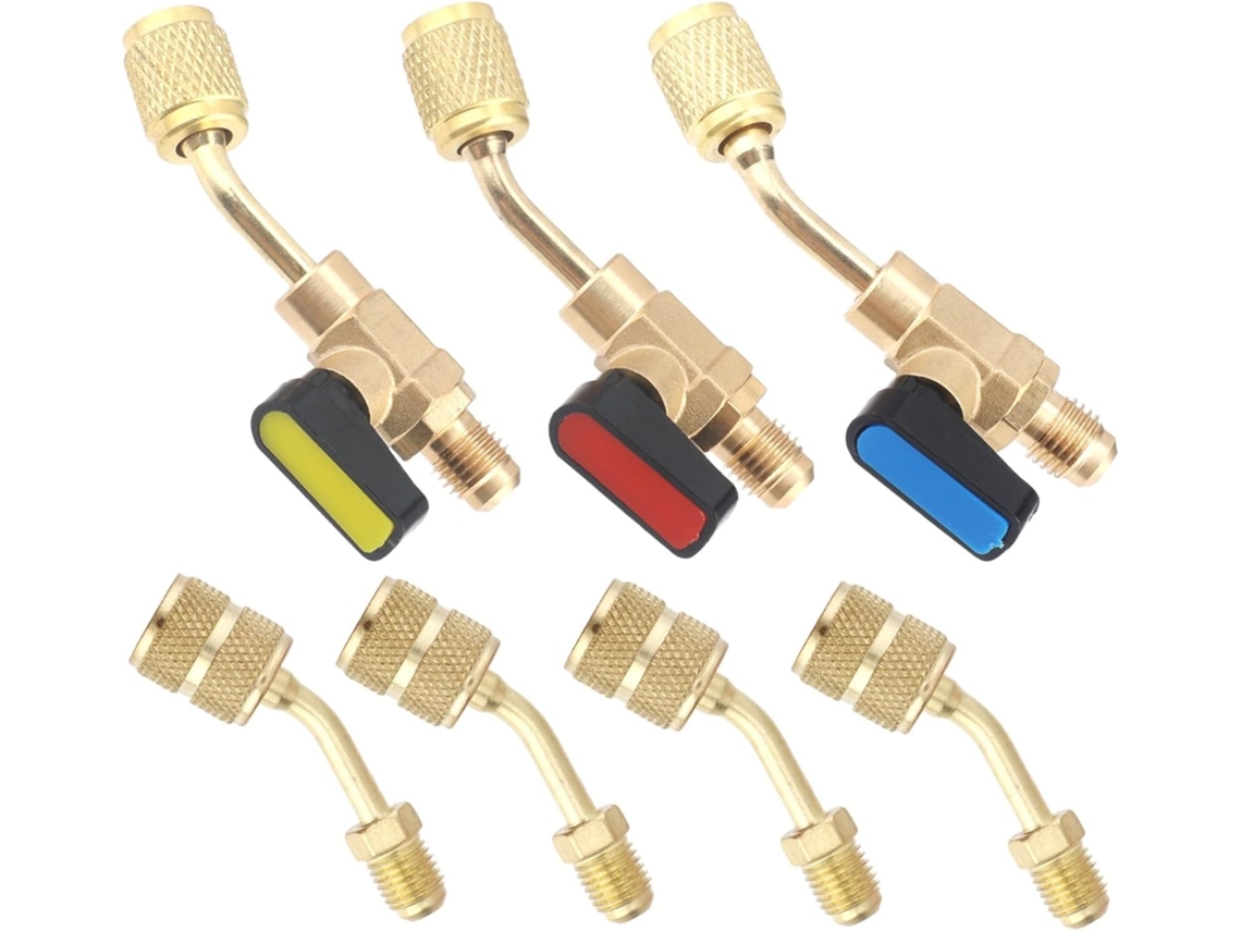 Kit Adaptador De Válvula De Tapón Hvac R410a/r22/r32 Para Construcción