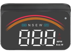 M11 Obd2 Sistema Dual Hud Pantalla Semiabierta Con Velocidad, Temperatura Y Tiempo De Agua