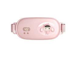 Cinturón Uterino Rosa Diseño Adorable Y Calentamiento Suave, Perfecto Para Alivio De Cólicos, Regalo Mimoso Para Usar En Casa